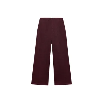 ZARA Casual Pants Women's Deep Maroon