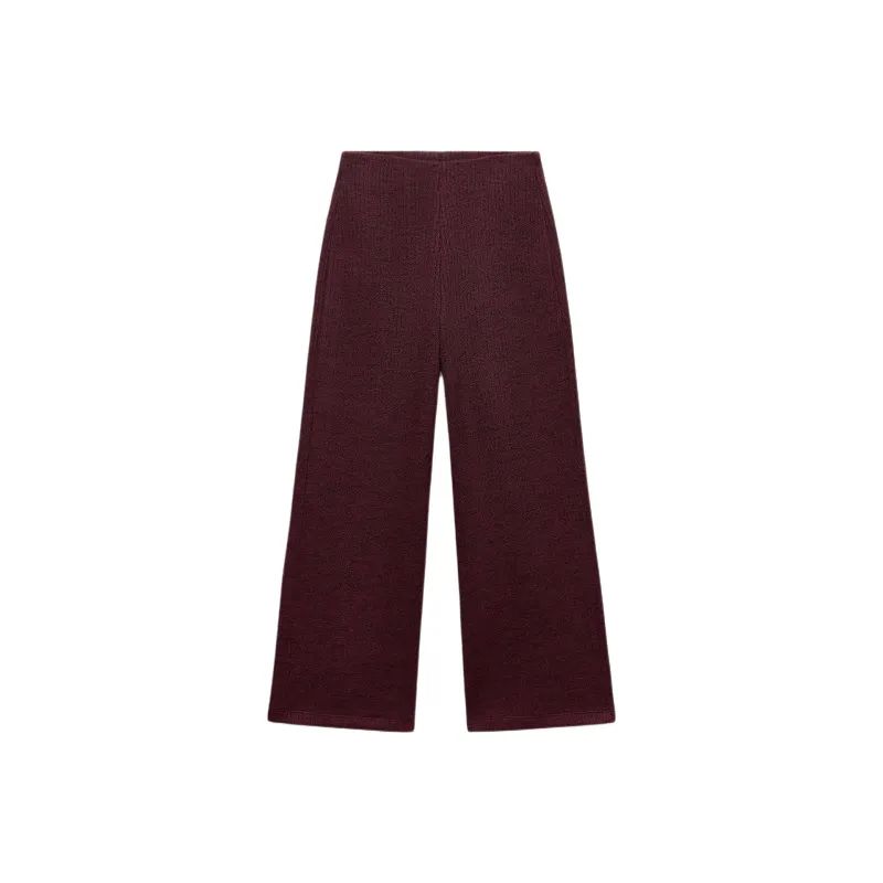 ZARA Casual Pants Women's Deep Maroon-0