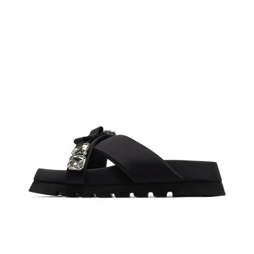 GG CC Slip Resistant Abrasion Resistant Platform Slide Slippers Women's