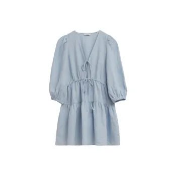Other Stories Long Sleeved Dresses Women's Light Blue