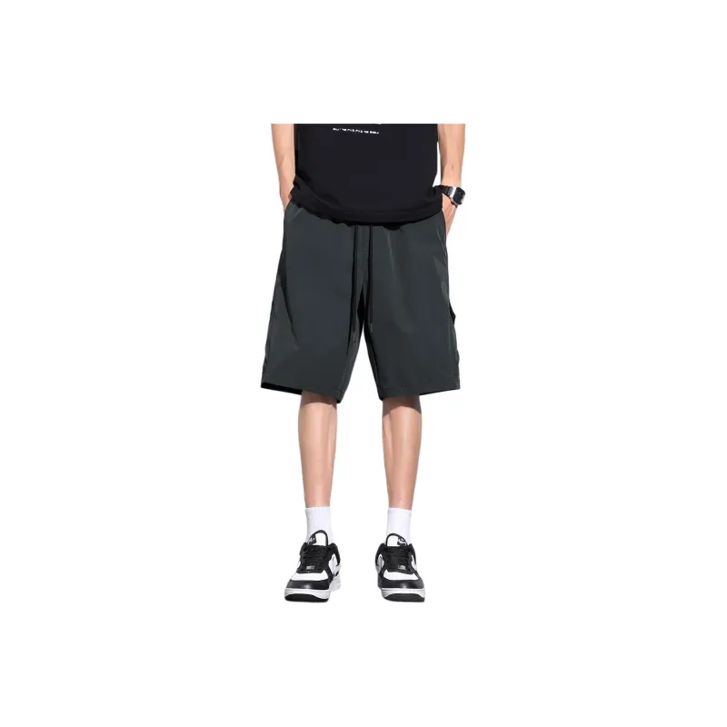 Tonlion Cargo Shorts Men's Dark Ink Gray-0
