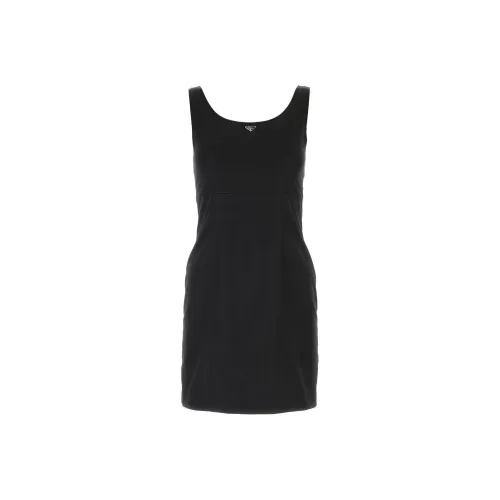 PRADA SS23 Sleeveless Dress Women's Black