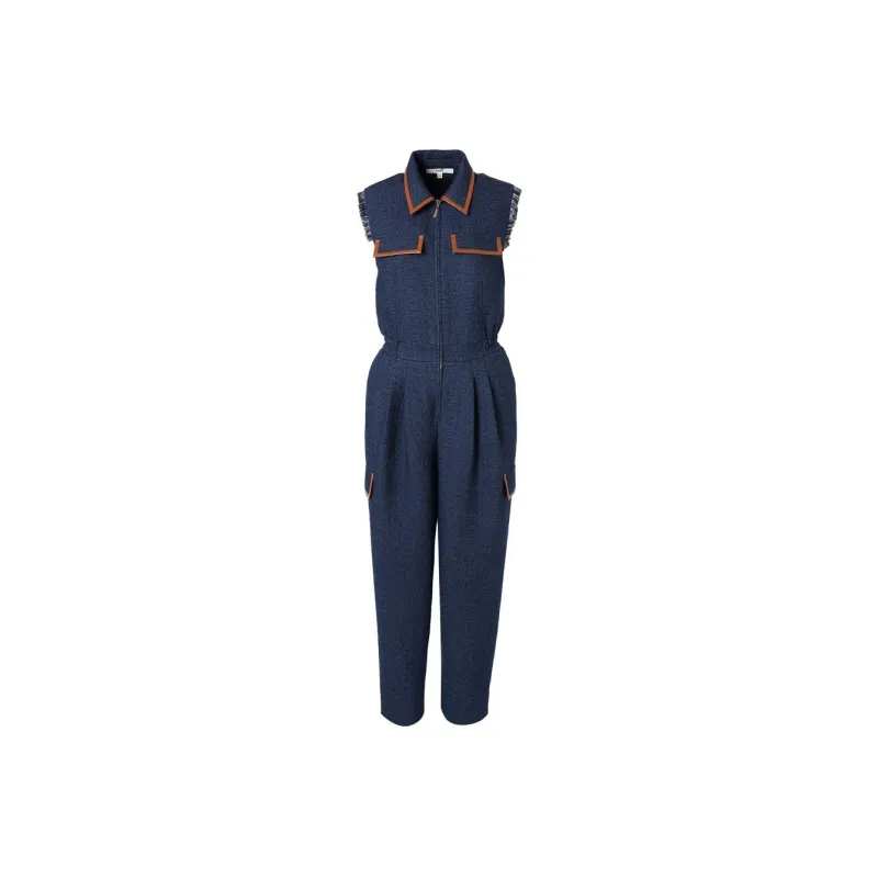 XII BASKET Jumpsuits Women's Blue-0
