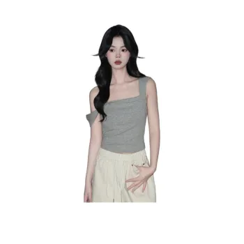 FOREVER 21 Tank Tops Women's Light Gray