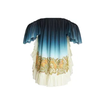 ETRO Ornamental Print Ombré Dress