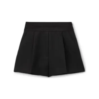 Alexander Wang Pleated Wool Tailored Shorts