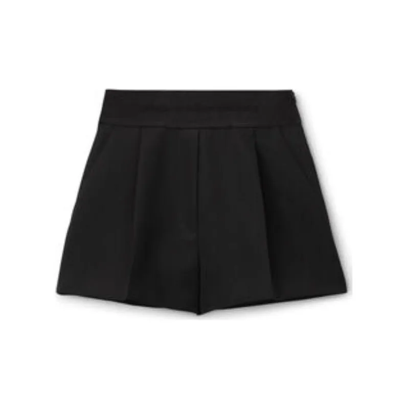 Alexander Wang Pleated Wool Tailored Shorts-0