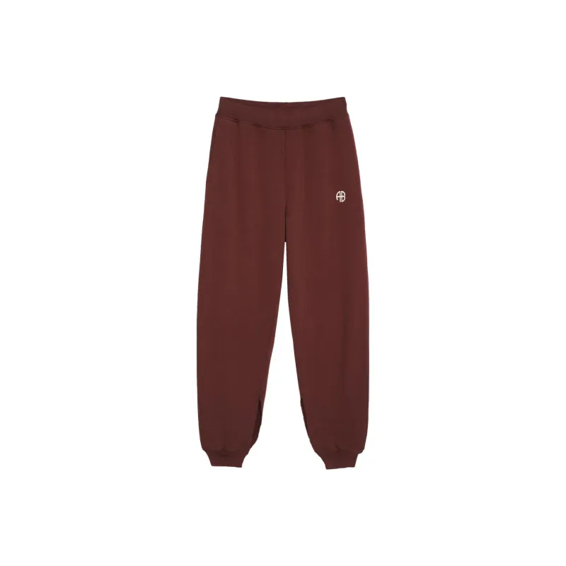 Anine Bing Knitted Sweatpants Women's Burgundy-0