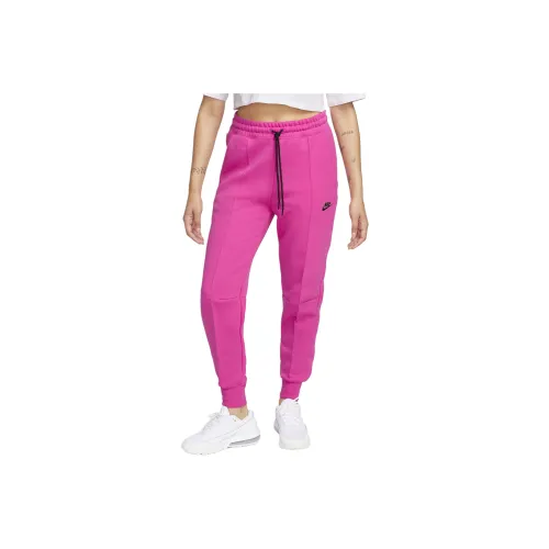 Nike Sportswear Tech Fleece Knitted Sweatpants Women's Rose Red