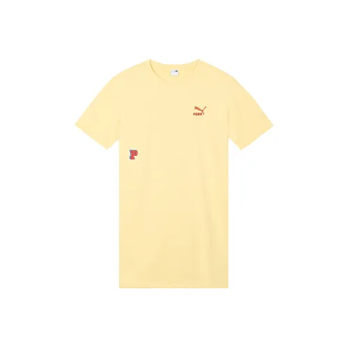 PUMA Short Sleeved Dresses Women's Yellow