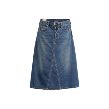 Levis High Rise A Line Decon Skirt