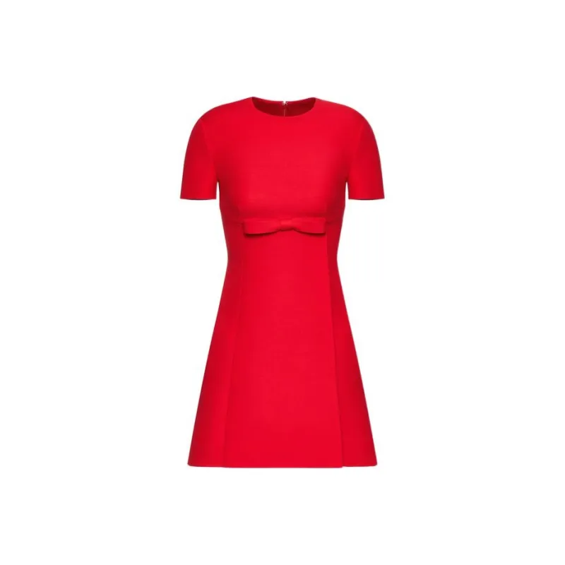 Valentino Short-Sleeved Dresses Women's Red-0