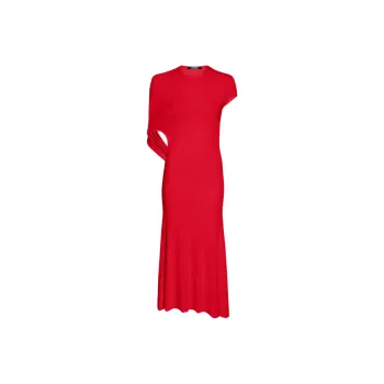 Jacquemus La Robe Salerno Open Back Midi Dress