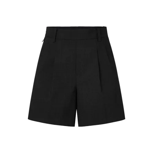 MO&CO Casual Ruched shorts Women's Dark Heather Gray