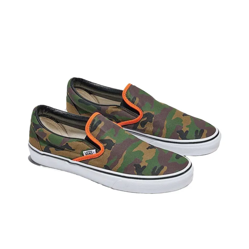 Vans Custom Classic Low Top Skateboard Shoes Unisex Green-1