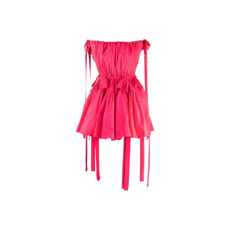 Alexander McQueen Pre Owned Ruched Mini Dress-0