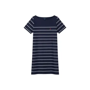 NAUTICA Short Sleeved Dress Women's Navy Blue