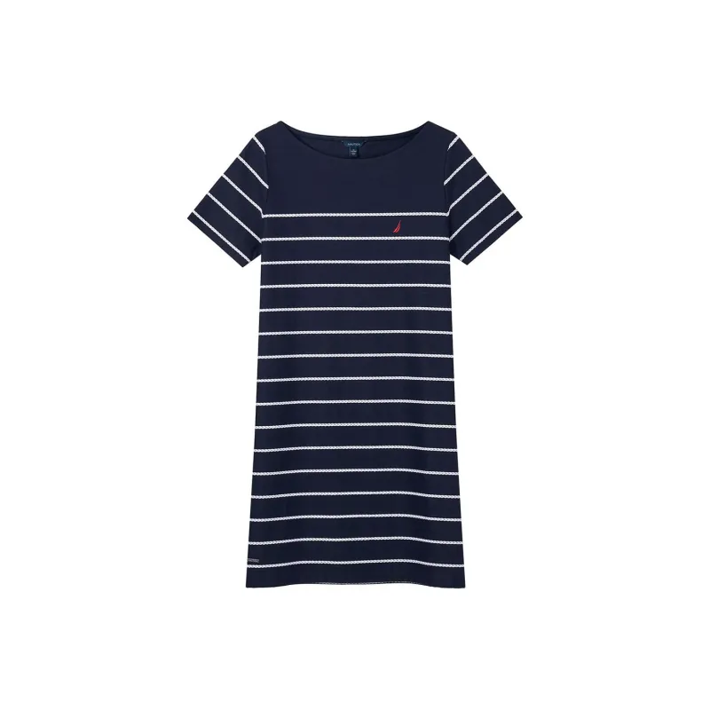 NAUTICA Short Sleeved Dress Women's Navy Blue-0