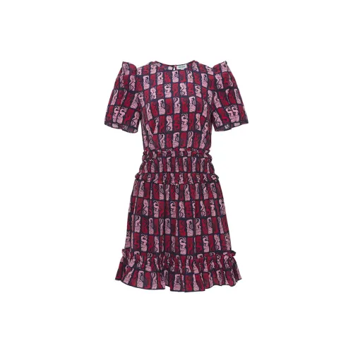 Valentino Ruffled Open Back Long Sleeved Dress