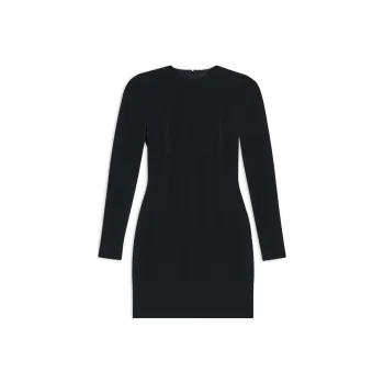 Balenciaga Twill Mini Dress 'Black'