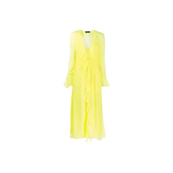 Blumarine Long-Sleeved Dresses Women's Lemon Yellow