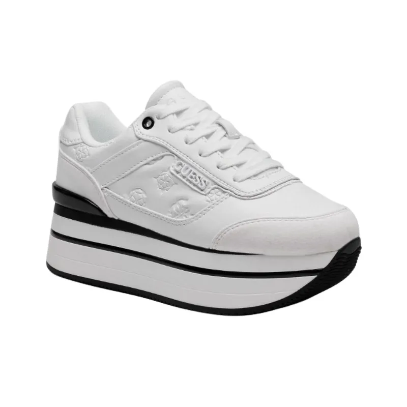 GUESS Hansin Abrasion Resistant Low Top Casual Shoes Women's White-2
