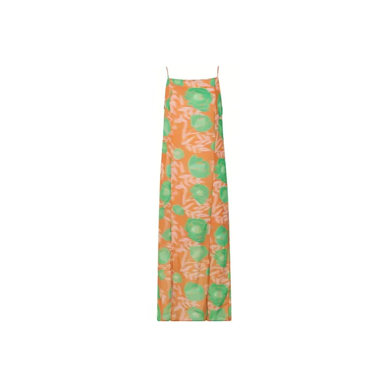 GANNI Floral-print Slip Dress-0