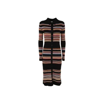 Paul Smith Paul Smith Classic Striped Series Long-Sleeved Dresses Women's Multicolor