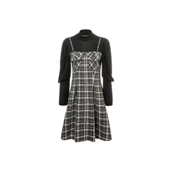 LOFT SHINE Long-Sleeved Dresses Women's Black