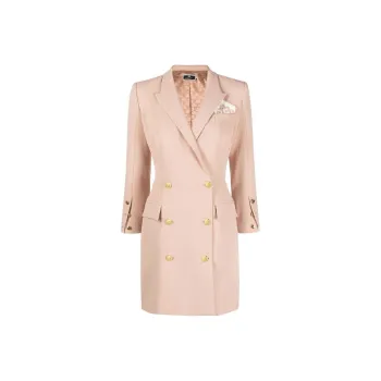 Elisabetta Franchi Long-Sleeved Dresses Women's Light Pink