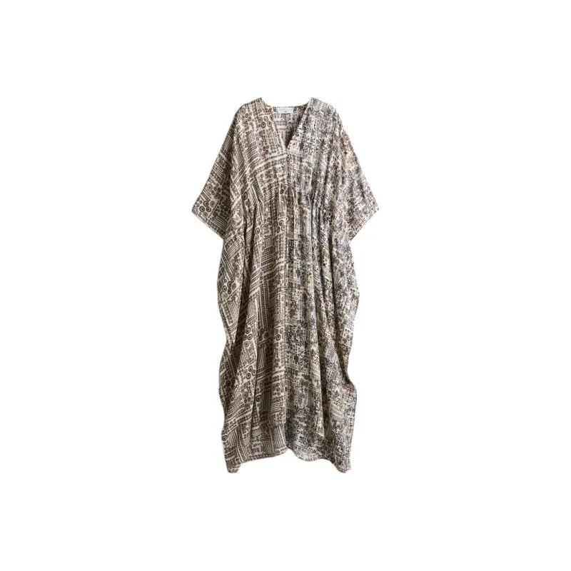H&M ANAMIKA KHANNA Collaboration Short-Sleeved Dresses Women's Cream-0