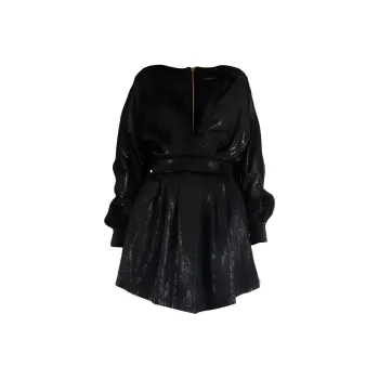 BALMAIN Long Sleeved Dresses Women's Black