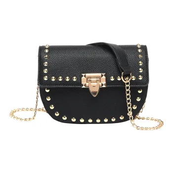 TOUTSEUL YOLO PU Saddle Bag, Shoulder Bag Women's Black/Red/Khaki/Brown/Pink