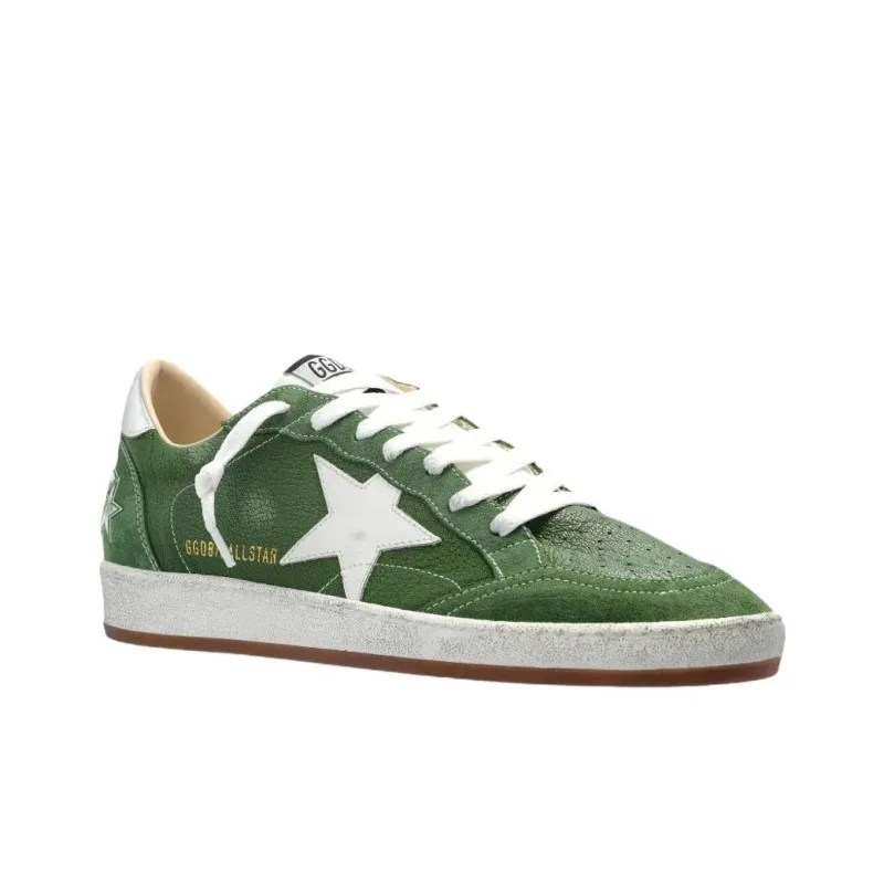 Golden Goose Ball Star Low Top Skateboard Shoes Men's Dark Green-2