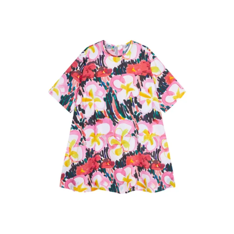 Jiangnan Commoner Short Sleeved Dress Women's-3