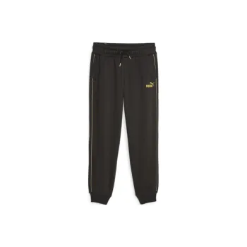 PUMA Essentials+MINIMAL GOLD Sweatpants Fleece Knitted Sweatpants Women's Black