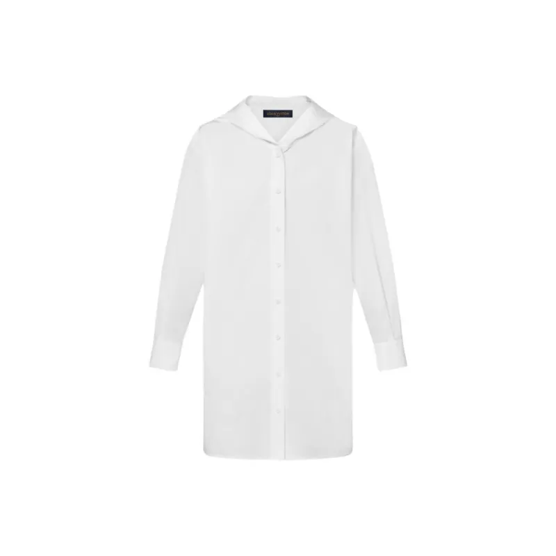 LOUIS VUITTON SS24 Long Sleeved Dresses Women's White-0
