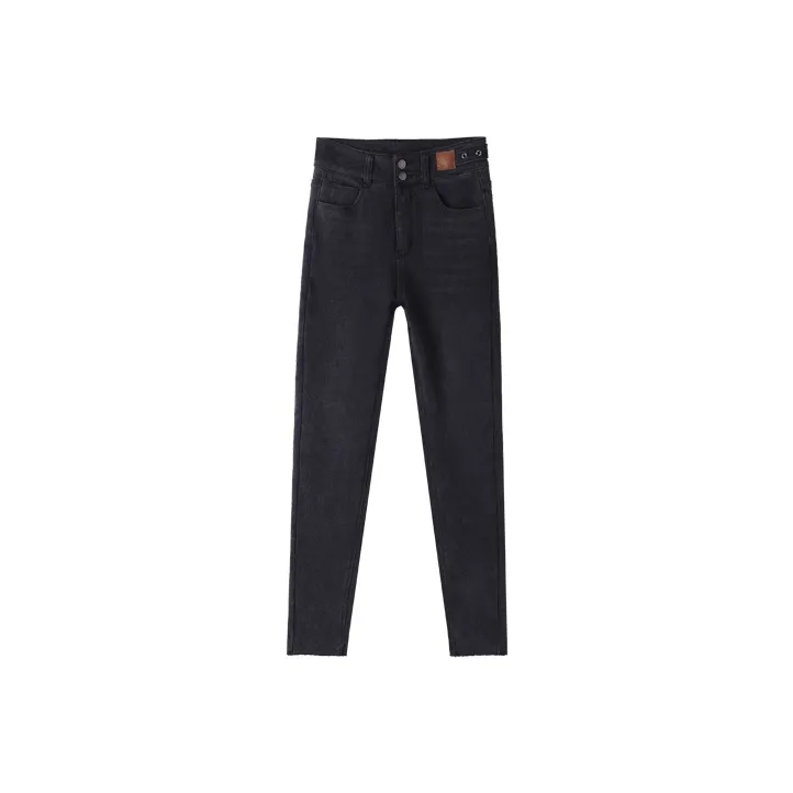 MITUAN Jeans Women's Black Gray-0