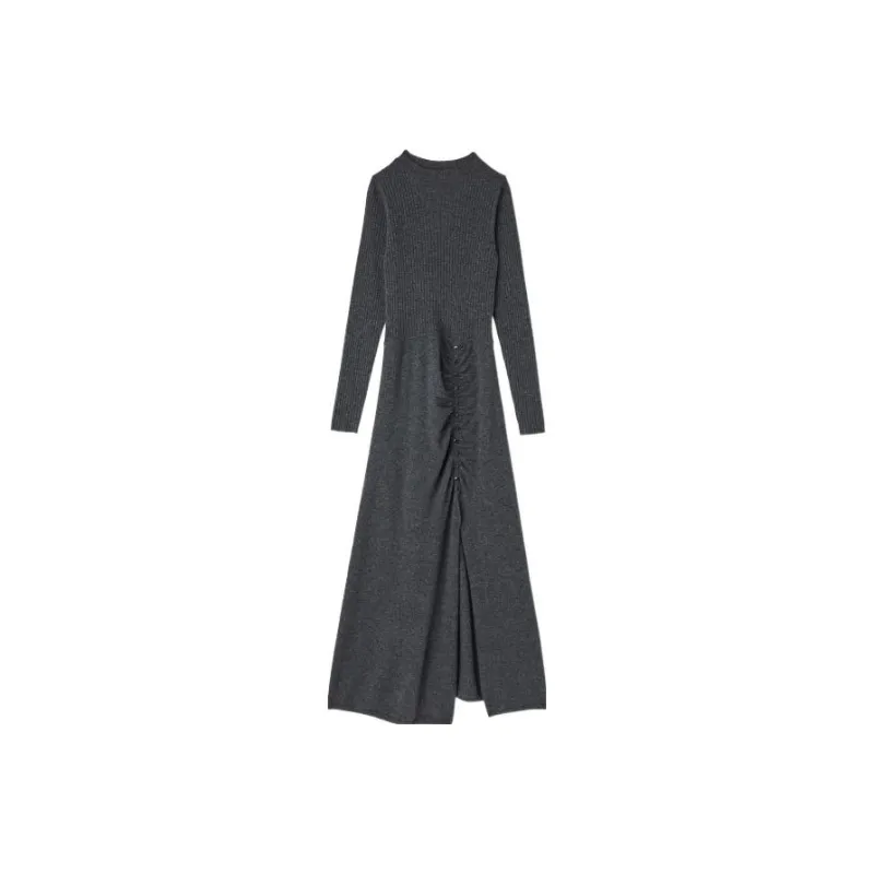 Sandro Long Sleeved Dresses Women's Gray-0