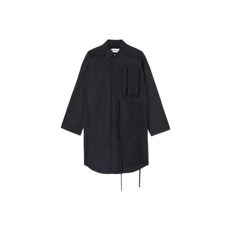 AMBUSH Oversized Long Shirt Dress 'Black'-0