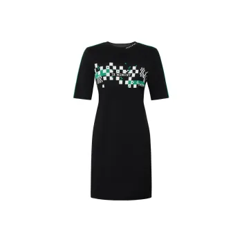 JZ. ANNAKRO Short Sleeved Dress Women's Floral Black