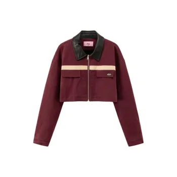 CHUU Puffer Jacket Unisex Burgundy