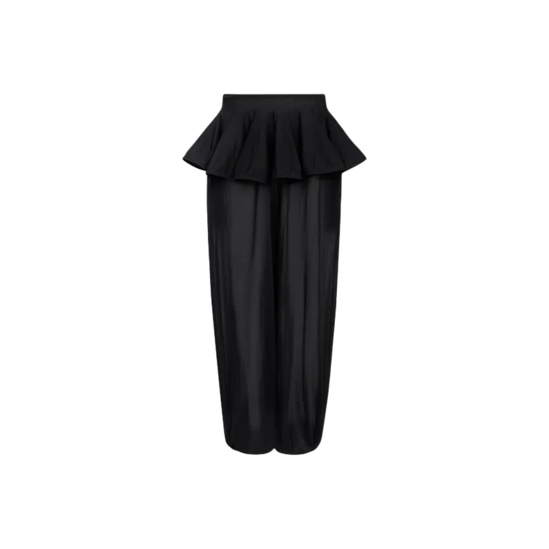 Alaia Knit Peplum Pants-0