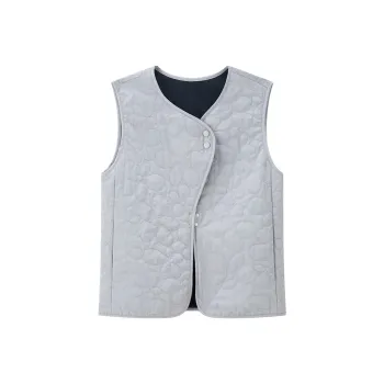 UNIQLO Puffer Jacket Women's Gray Blue & Black
