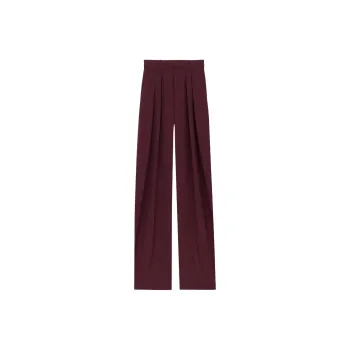 SAINT LAURENT Casual Pants Women's Bordeaux Red