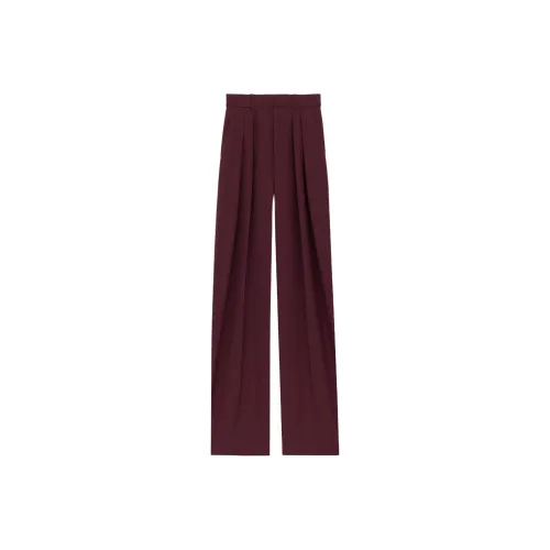 SAINT LAURENT Casual Pants Women's Bordeaux Red
