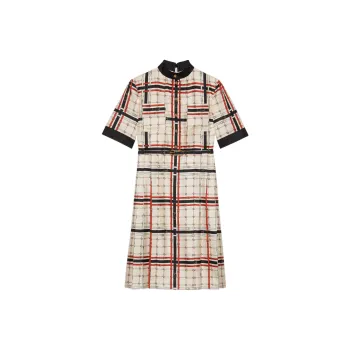 GUCCI Love Parade SS22 Short-Sleeved Dresses Women's Ivory White