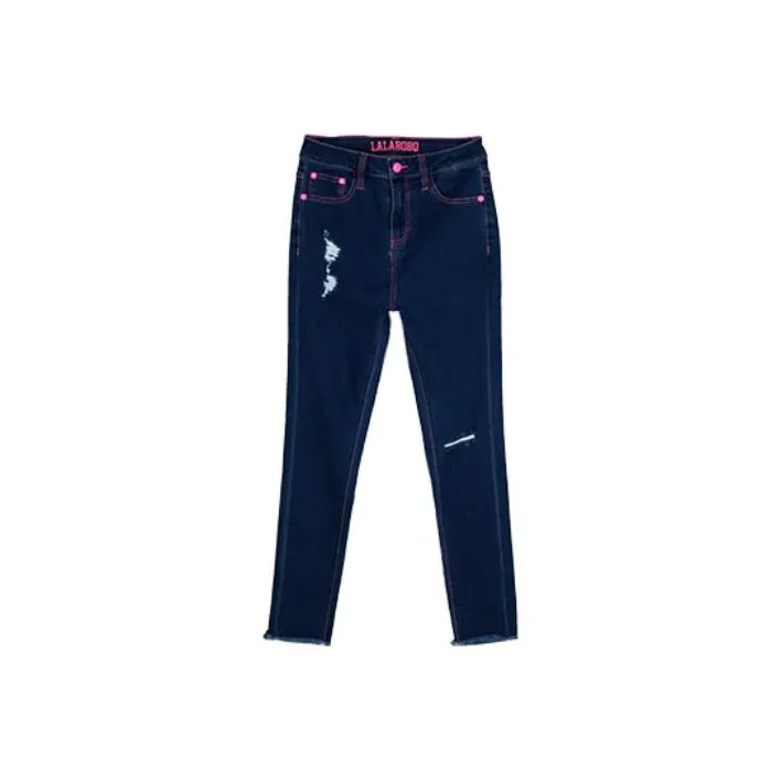 LALABOBO Pencil Pants Moderate Jeans Women's-4