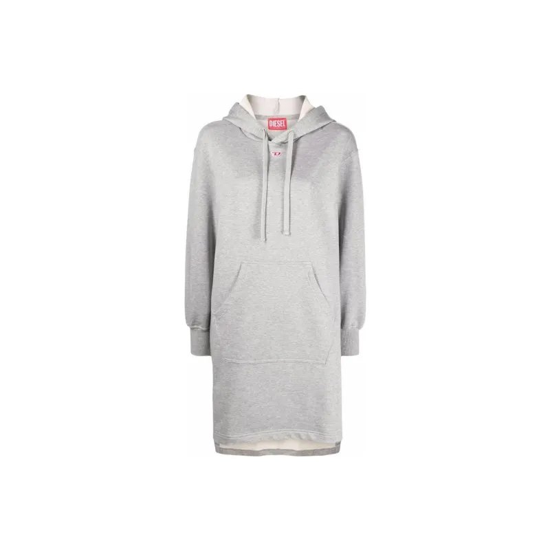 DIESEL Long-Sleeved Dresses Women's Gray-0