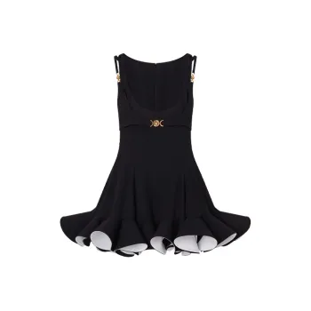 VERSACE Sleeveless Dresses Women's Black